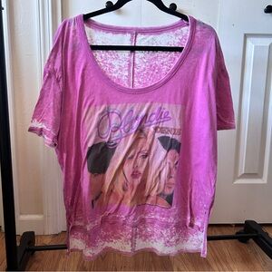 Women's Pink Graphic Top burnout tee blonde chaser Nordstrom